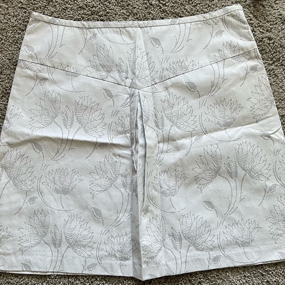 Behnaz Sarafpour White Print Skirt (10) - Picture 10 of 13